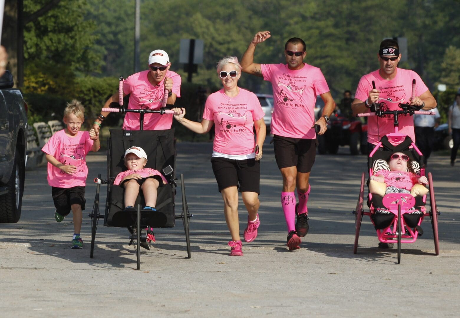 Ainsley's Angels Power to Push Finish Line Celebration - Ainsley's ...